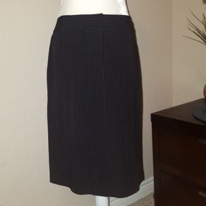 Pinstripe pencil skirt